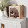 Estantería de acero para biblioteca doméstica, estante de almacenamiento de pie, estantería para niños, estante de almacenamiento de hierro integrado para sala de estar montado en la pared