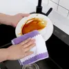 Paño de limpieza para cocina 30*30 para uso doméstico, no grasoso, sin pelusa, para limpiar mesas, toalla de limpieza absorbente