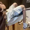 Shorts Americanos Dos Homens Moda Da Marca Verão Novo Design Sentido Nicho Bordado Solto plus size Calças Esportivas Casuais