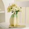 Vaso de Cerâmica Shumen Formato Carambola Arranjo de Flores para Sala de Estar Decoração de Casa Design de Nicho Recipiente Hidropônico