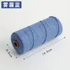 Cuerda de Algodón de Color de 3 mm para Manualidades Trenzado Hecho a Mano Hilo de Algodón Grueso Fino Suave Cuerda para Tapicería 10m/50m/100m No