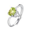 Anillo de Plata de Ley S925 Estilo Europeo y Americano para Mujer, Diseño Nicho de Llama, Joyería de Topacio Cristal Natural de Alta Gama