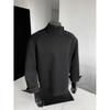 Sudadera de peso pesado con cremallera, patchwork, cuello alto medio para hombre, diseño de marca de moda de otoño, top chaqueta holgado de gran tamaño con estilo