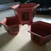 Vaso de Flor de Plástico Hexagonal Espesso para Casa, Pátio, Interior e Exterior, Vaso de Flor Resistente a Quedas e ao Sol, Tamanho Grande, Oferta Especial para Plantio de Árvores