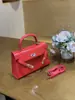 Bolso Kelly con Patrón de Cocodrilo 2026 Nueva Moda Lujo Ligero Bolso de Mano de Gama Alta Versátil Bolso de Hombro Cruzado para Viajes Diarios Moderno