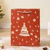 Bolsas de Tela Serie Navideña Transfronteriza Pintada, Bolsas de Regalo, Bolsas de Regalo Souvenir, Bolsas Impermeables, Bolsas de Regalo de Navidad