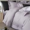 Estilo Minimalista Lujo Ligero Color Sólido Encaje de Gama Alta Borde Ancho Juego de Cama Algodón Puro Algodón de Fibra Larga Cuatro Piezas Textil Hogar Xibei