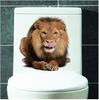 Creativos Animales Tigre León Gato Pegatinas de Pared Artificiales Dormitorio Sala de Estar Fondo Baño Inodoro Pegatinas de Pared Decorativas