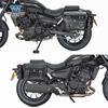Adecuado para Kawasaki Eliminator 500 Bolsa Lateral Bolsa Lateral Retro Caja Lateral Modificada Bolsa para Casco Portaequipajes de Liberación Rápida con Cerradura Especial