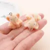 Pingente de Elefante Bebê 3D de Veludo Fofo Elefante Macio Veludo Brincos DIY Colar Pulseira Acessórios de Joias