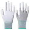 Luvas de Dedo com Revestimento de Fibra de Carbono Anti-Estática Luvas de Dedo com Revestimento de PU Luva de Mão com Revestimento Livre de Poeira Proteção do Trabalho Atacado Design para Tela Sensível ao Toque