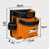 Bolsa para clavos de carpintería Bolsa de herramientas de cuero Bolsa de herramientas duradera para hombres Uso en obra Bolsa con múltiples asas Otro