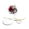 Llavero espejo de insignia de 58 MM hojalata espejo redondo pequeño insignia de espejo materiales de apoyo espejo de barra para maquillaje consumibles