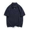 Ag300G Cvc Polo de Manga Curta Solto Pesado Uniforme de Time Masculino Marca Tendência Bordado com Logo