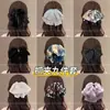 Presilha de cabelo com laço estilo coreano para mulheres, adequada para cabelos meio presos ou rabos de cavalo, acessório de cabelo de alta qualidade