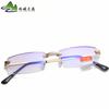 Suministro directo de fábrica gafas para miopía con borde exquisito sin marco explosión Ultraligeras Anti-luz azul más película gafas para miopía terminadas al por mayor