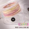 Cuerda de Cinco Colores Tao Cuerda Trenzada Hecha a Mano Cielo Estrellado Degradado Hilo de Algodón Retorcido a Mano Rollo Grande Pulsera Accesorios de Joyería DIY Material Cuerda