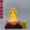 Arena Dorada de Terciopelo Estatua de Buda de Tres Tesoros Buda Amitabha Buda de la Medicina Buda Tathagata Estatua de Buda Sakyamuni Decoraciones de Templo