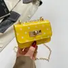 Cierre de Candado Bolso de Mujer 2026 Nueva Tendencia de Moda Lunares Bolso de Mano Pequeño Elegante Bolso Cruzado de Hombro con Textura
