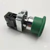 Diâmetro do Furo de 22MM Interruptor de Botão de Pressão XB2-BC31 Cabeça Cogumelo Rearme Automático ZB2-BE101C Normalmente Aberto Verde