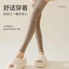 Calcetines de cachemira para otoño e invierno, calcetines largos cálidos con forro polar para invierno, protectores de pierna largos para mujer, rodilleras engrosadas, medias de piel de cordero