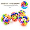 T Suprimentos para Animais de Estimação Bola Colorida de Sino Tecido Brinquedo para Cachorro Bola Arco-Íris Tamanho Pequeno 6cm Resistente a Arremesso e Mastigação para Cães