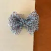 Pinza de Plátano con Lazo Estampado Leopardo Brumoso para Primavera y Verano para Mujer 2026 Nuevo Estilo Pinza Vertical para Cola de Caballo Alta Accesorio para el Cabello Semi-Recogido