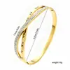 Selección transfronteriza de pulseras de acero inoxidable con diamantes, patrón romano de cruz anudada, joyería versátil de nicho para mujer