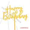 [Serie acrílica] Tarjeta decorativa multilateral para pastel de cumpleaños Redonda Cuadrada Brillante Enchufe Accesorios para mesa de postres