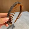 Diadema accesorios para el cabello alto Calavera superior CX versión ancha estilo retro Hong Kong Maillard cuevas para el cabello Alto Sentido lavado de cara paquete de salida exterior femenino