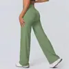 Pantalones de Yoga Mingda Nuevos Marrones de Pierna Ancha Caídos Transfronterizos de Cintura Alta Adelgazantes Sin Marcas Vergonzosas Ropa Deportiva Pantalones Largos de Campana