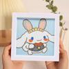 Enfeites de Pintura de Diamante, Adesivos de Desenho Animado DIY Fofos Feitos à Mão, Porta-Retratos de Acrílico, Pinturas Decorativas, Decorações para Quarto e Sala de Estar no Atacado