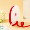 Fita de Poliéster-Algodão Fosca Dupla Face de 1cm Acessórios de Cabelo Material para Laços Acessórios para Vestuário e Calçados Fita para Embalagem de Caixa de Presente com Flores