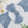Estilo Bohemio Tela de Gasa de Queso Amazon Gasa de Bali Tela Plisada de Crepé Servilletas Decoración de Mesa Boda Fiesta Manteles de Mesa