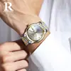 Relógio à Prova d'Água com Calendário Duplo Guangzhou Rui Zhi Yuan Fashion Não Mecânico Varredura Esqueleto Fundo Transparente Relógio Masculino Modelo TikTok
