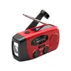 Radio de Emergencia para Prevención de Desastres de Fábrica Fuente de Alimentación Solar Carga de Manivela Radio Multifunción para Uso Doméstico y Preparación ante Desastres