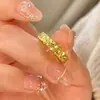 Anillo de Hielo Triturado para Mujer, Banda Lisa, Anillo Ajustable, Sencillo, Moderno, Versátil, Lujo Ligero, Nicho, Sensación de Gama Alta, Nuevo Diseño