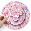 50 Stickers de Conejo Rebotando Sanrio Dibujo Animado Lindo bonbonribbon Decorativos Vaso de Agua Papas