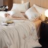 Conjunto de Cama de Verão Classe A Materno e Infantil 100 Lanjing Tencel Quatro Peças Lençol de Cama Lyocell Seda Gelada Capa de Edredom Roupa de Cama