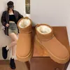 Botas de Nieve para Mujer Invierno 2026 Nuevas Impermeables Antideslizantes Suela Gruesa Aumentadoras de Altura Zapatos Grandes de Algodón Forro de Felpa Calidez Engrosada Zapatos Hinchados