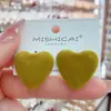 Pendientes de Peluche con Forma de Corazón Personalizados de Lujo Ligero para Mujer Diseño Estilo Coreano Pendientes Populares con Aguja de Plata Pendientes Nuevos de Moda 2025