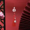 Hebilla de Paz Campanilla de Palacio Colgante de Borla Hecho a Mano DIY Ruyi Marcador de Libro Hanfu Joyería Estilo Chino Borla Estilo Antiguo