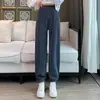 Calça Jogger Feminina Grossa com Forro de Lã para Outono e Inverno 2025 Nova Veludo Cotelê Harem Cenoura Casual Calça de Moletom