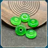 Pingente Fivela de Segurança Verde Bashan Bingyang Pulseira Tecida à Mão DIY Pingente para Bolsa Acessórios de Pendurar Espaçador de Jade Lote a Granel