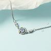 Pulsera de Piedra Lunar de Plumas Estilo Coreano para Mujer Diseño Nicho Joyería Sensación de Estilo Frío Simple Regalo para Novia