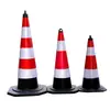 Cono de Goma para Carretera con Forma de Cono de Helado, Columna de Estacionamiento, Barrera Vial, Señal de Advertencia, Prohibido Estacionar, Bolardo de Aislamiento, Cono Reflectante, Señal de Prohibido Estacionar