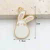 Acessórios de Enfeite Estilo Coelho de Fábrica Venda por Atacado de Produtos Disponíveis Enfeite Artesanal Desenho Animado DIY Fábrica de Enfeites Acessórios para Enfeite DIY de Liga