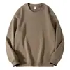 Nueva sudadera con cuello redondo, engrosada y forrada de forro polar para otoño e invierno para hombre, estilo callejero americano de alta calidad, sudadera unisex de forro polar zorro plateado pesado