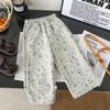Nuevos Pantalones Florales Versátiles para Niñas Pantalones Casuales Sueltos Elegantes para Niños Primavera Bebé Niña Frescos Estilo Pastoral Largos