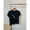 Moda Nueva Primavera/Verano 2026 Camiseta Versátil de Manga Corta con Bordado de Caballo y Borlas para Mujer Top Casual Creativo de Moda para Mujer